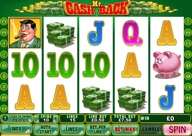 Mr Cash Back Online Slots