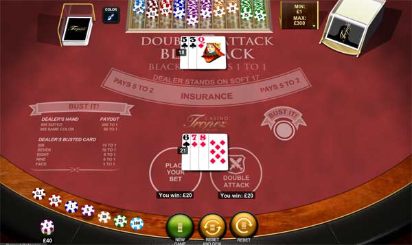 double attack blackjack