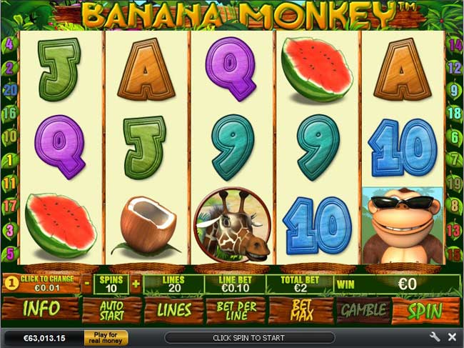 Banana Monkey Video Slot Game