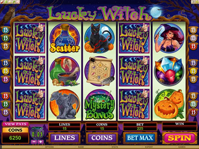 lucky witch halloween slot